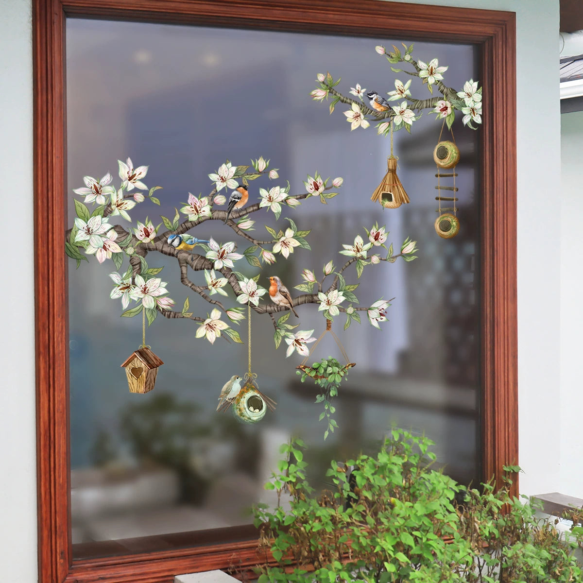 🔥Last Day Sale! 80% OFF!🔥||💐Colorful Floral Bouquet Window Sticker🖼️(Cut to size freely)