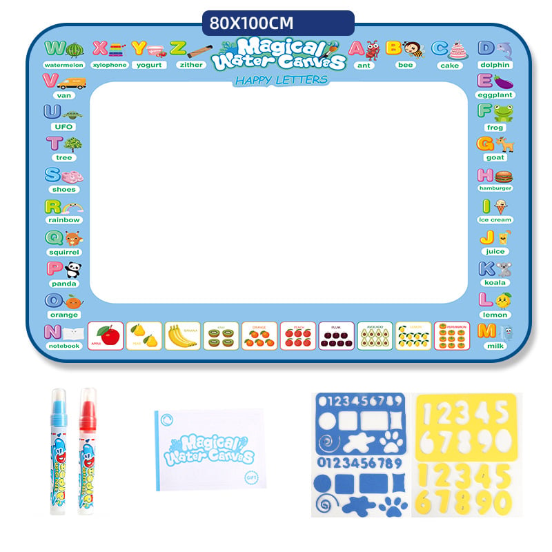 🔥Last Day Sale! 80% OFF!🔥||Water Doodle Mat .Aqua Painting Drawing Mat Mess Free Learning Toy Mat