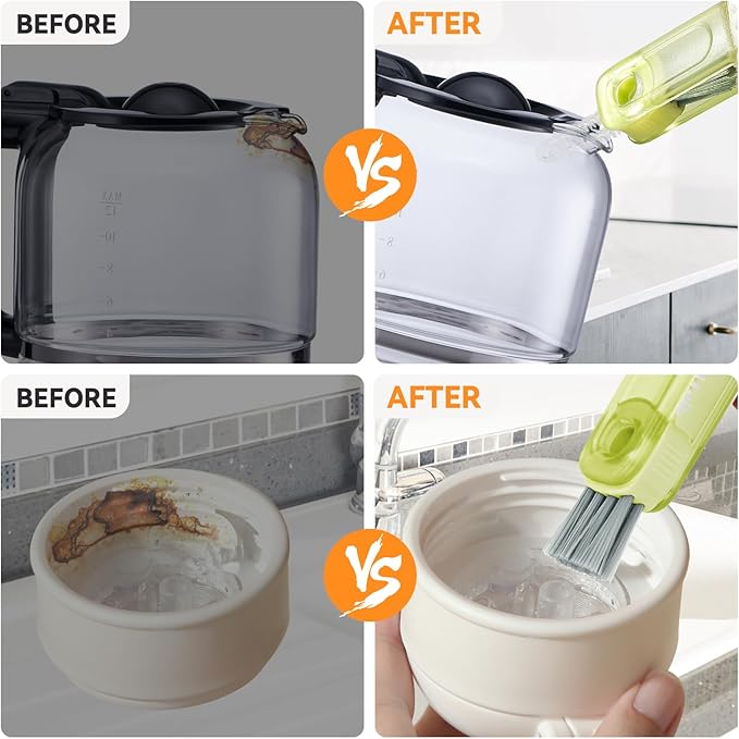 🔥Last Day Sale! 80% OFF!🔥||✨3-in-1 Crocodile Brush 🐊  Deep Cleaning for Narrow Cup Lids & Tableware Gaps 🧼
