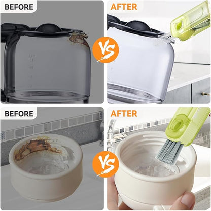 🔥Last Day Sale! 80% OFF!🔥||✨3-in-1 Crocodile Brush 🐊  Deep Cleaning for Narrow Cup Lids & Tableware Gaps 🧼