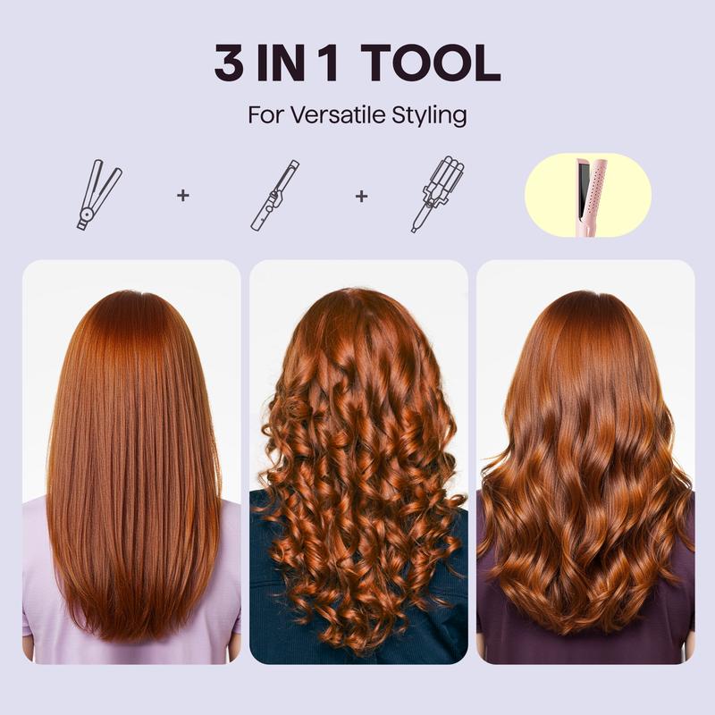 🔥Last Day Sale! 80% OFF!🔥||Wavytalk Cool Curl Airflow Styler, 2 in 1 Flat Iron and Curling Iron