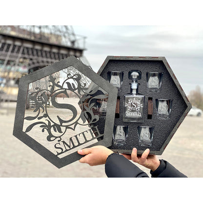 🔥Last Day Sale! 80% OFF!🔥||Whiskey Decanter Set. Personalized Whiskey Gift. Christmas Gift. Bourbon Whiskey. For Whiskey Lovers