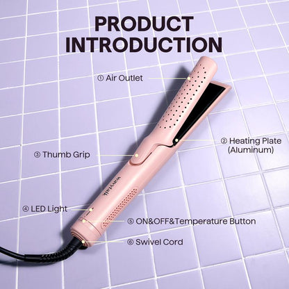 🔥Last Day Sale! 80% OFF!🔥||Wavytalk Cool Curl Airflow Styler, 2 in 1 Flat Iron and Curling Iron