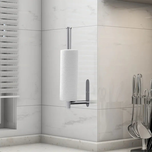 🔥Last Day Sale! 80% OFF!🔥||SZHLUX Paper Towel Holder, Self-Adhesive Paper Towel Holder Under Cabinet for Kitchen, No Drill Wall Mount-SUS304 Stainless Steel, Space-Saving