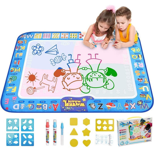 🔥Last Day Sale! 80% OFF!🔥||Water Doodle Mat .Aqua Painting Drawing Mat Mess Free Learning Toy Mat