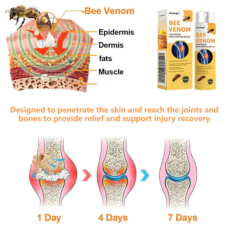 Jorondy® Bee Venom Pain-Relief Bone Healing Spray🐝🐝(Specially for older adults & AAOS recommends)