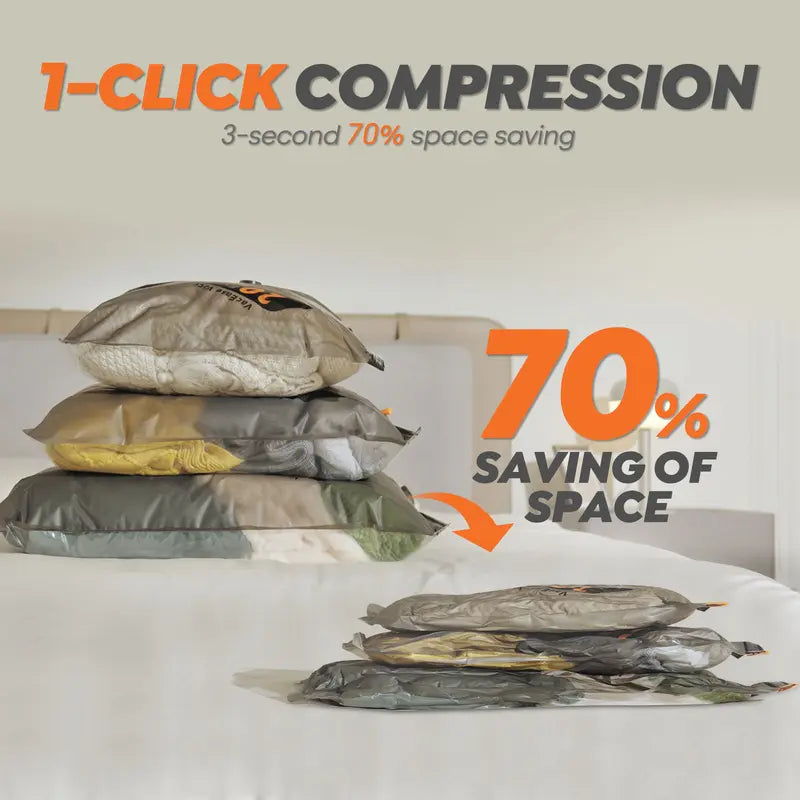 🔥Last Day Sale! 80% OFF!🔥||VACBIRD New X8 Vacuum Packing Pump Storage Bags-Rechargeable Wireless Pump Travel Storage Bags Set