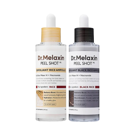 🔥Last Day Sale! 80% OFF!🔥|| Peel Shot Glow Rice Ampoule Duo - Serums for Brightening, Exfoliating, and Moisturizing - Suitable for All Skin Types