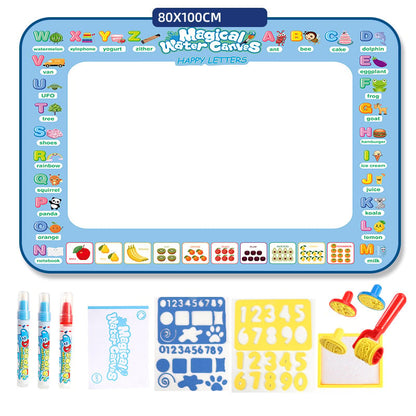 🔥Last Day Sale! 80% OFF!🔥||Water Doodle Mat .Aqua Painting Drawing Mat Mess Free Learning Toy Mat
