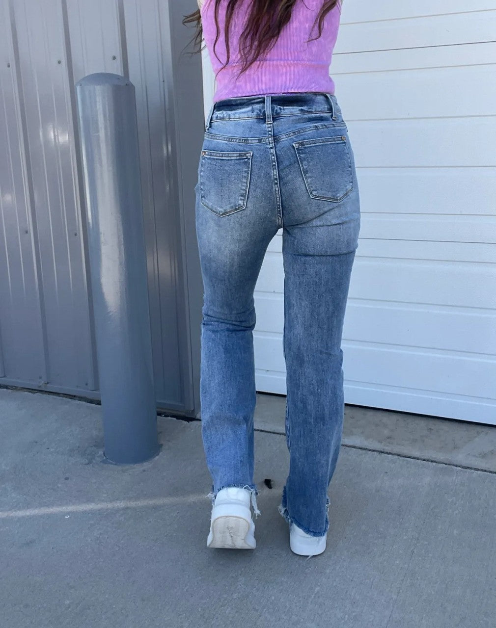 🔥Last Day Sale! 80% OFF!🔥||Vintage Double Button Frayed Hem Bootcut Jeans (Buy 2 Free Shipping)