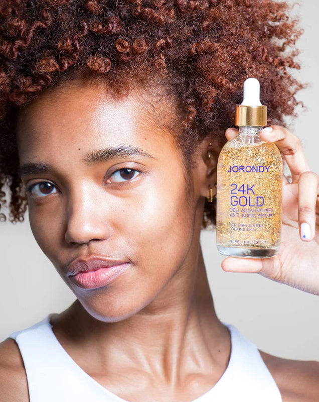 JORONDY® Nourishing Anti-Aging 24k Gold & Collagen Serum- Boosts Firmness, Hydration, and Radiance
