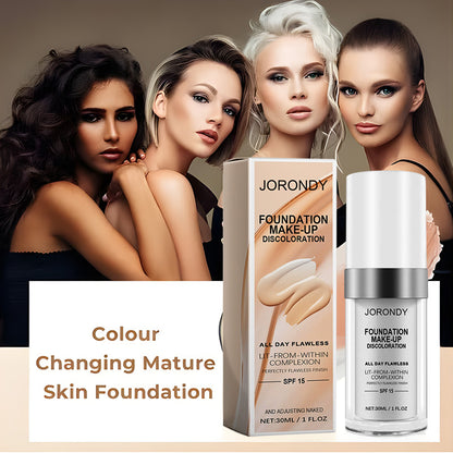 JORONDY Colour Changing Mature Skin Foundation-Last Day Sale-85% OFF🔥Buy 1 Get 3 Free🔥