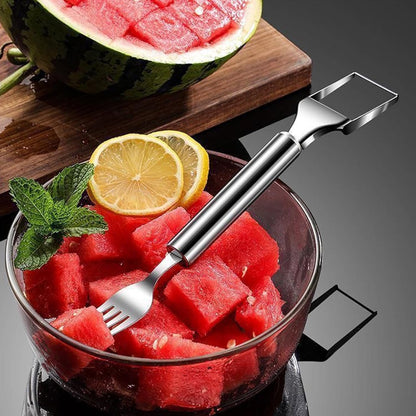 🔥Last Day Sale! 80% OFF!🔥||Woyuosn 2-in-1 Stainless Steel Watermelon Fork Slicer