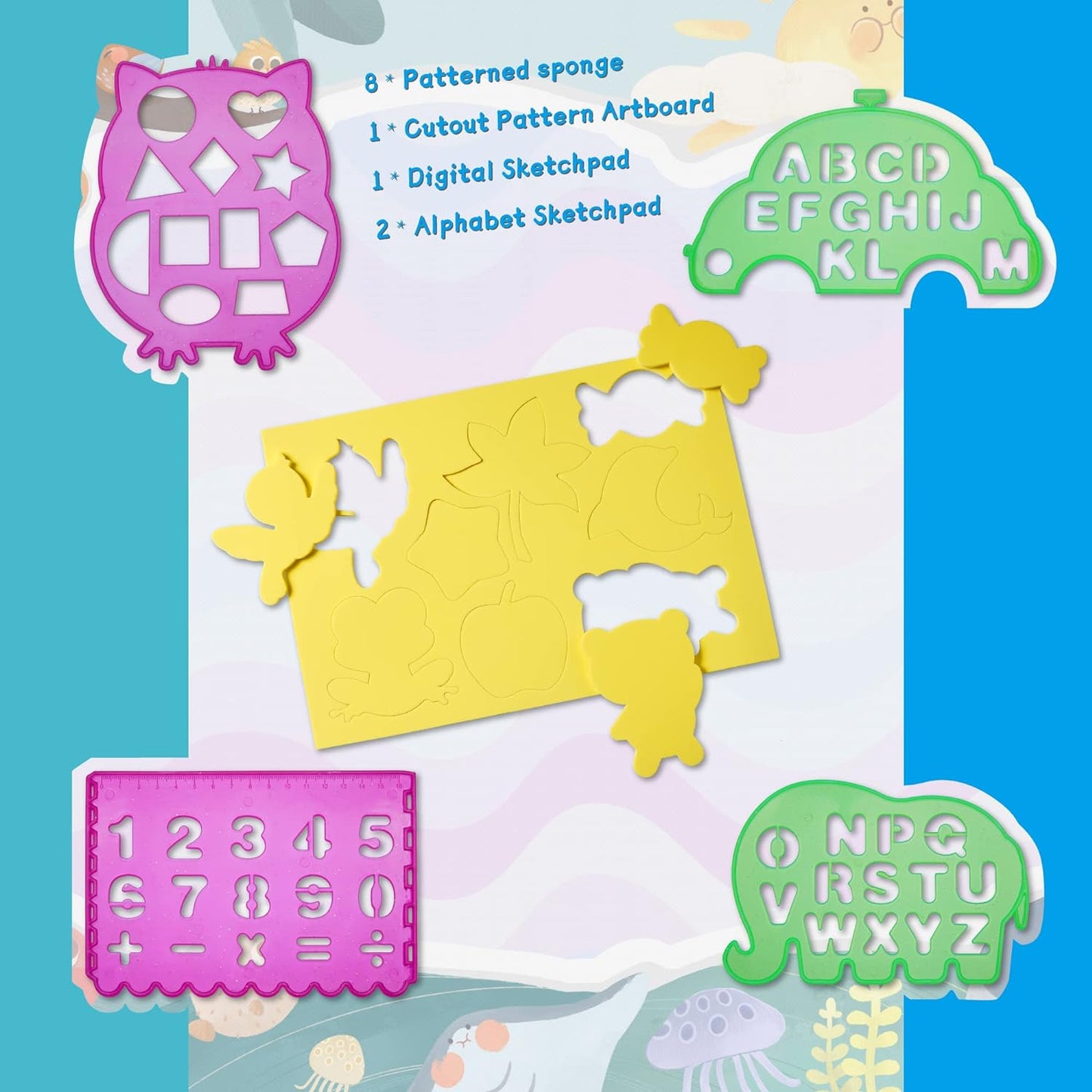 🔥Last Day Sale! 80% OFF!🔥||Water Doodle Mat .Aqua Painting Drawing Mat Mess Free Learning Toy Mat
