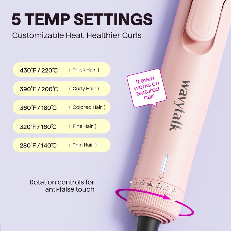 🔥Last Day Sale! 80% OFF!🔥||Wavytalk Cool Curl Airflow Styler, 2 in 1 Flat Iron and Curling Iron