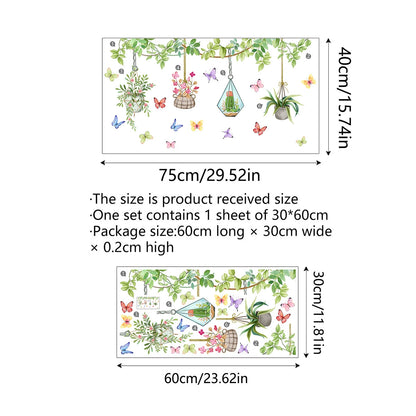 🔥Last Day Sale! 80% OFF!🔥||💐Colorful Floral Bouquet Window Sticker🖼️(Cut to size freely)