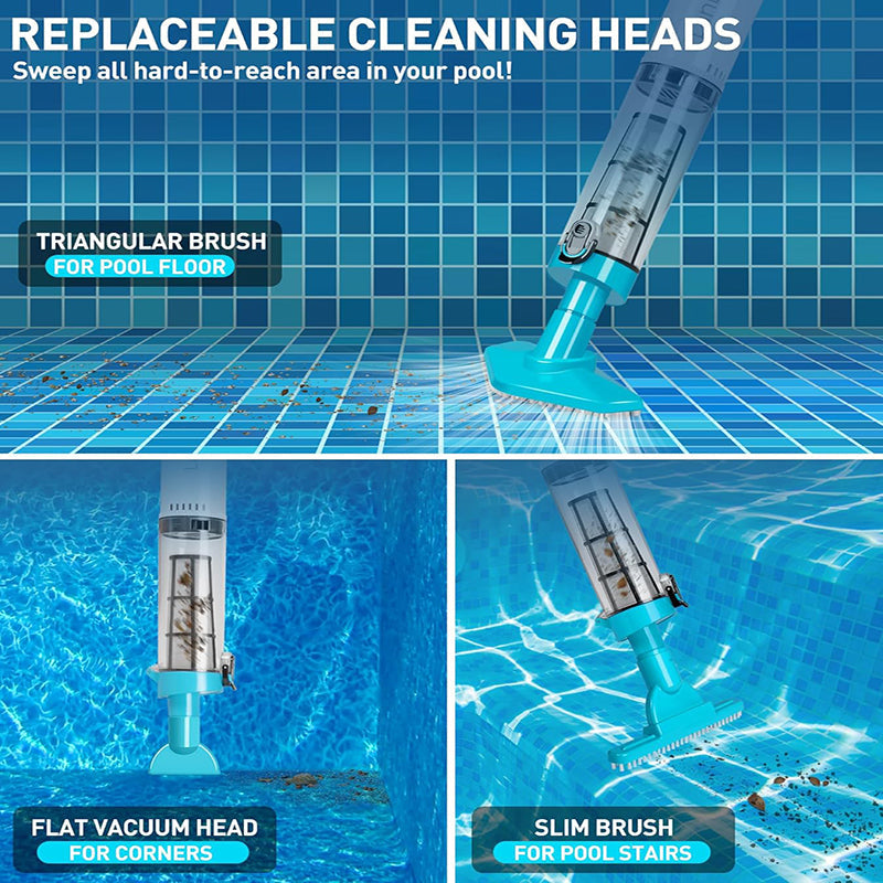 🔥Last Day Sale! 80% OFF!🔥||3 in 1 Cordless Rechargeable Pool Vacuum Cleaner