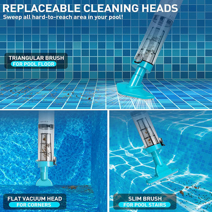 🔥Last Day Sale! 80% OFF!🔥||3 in 1 Cordless Rechargeable Pool Vacuum Cleaner
