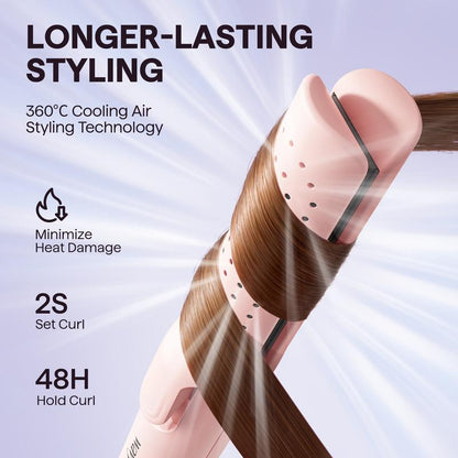 🔥Last Day Sale! 80% OFF!🔥||Wavytalk Cool Curl Airflow Styler, 2 in 1 Flat Iron and Curling Iron