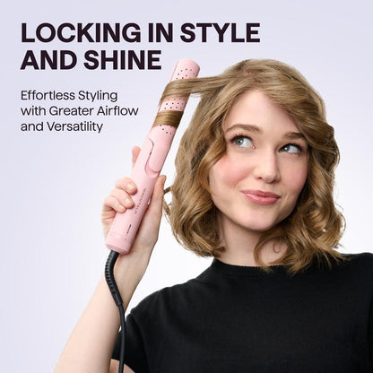 🔥Last Day Sale! 80% OFF!🔥||Wavytalk Cool Curl Airflow Styler, 2 in 1 Flat Iron and Curling Iron