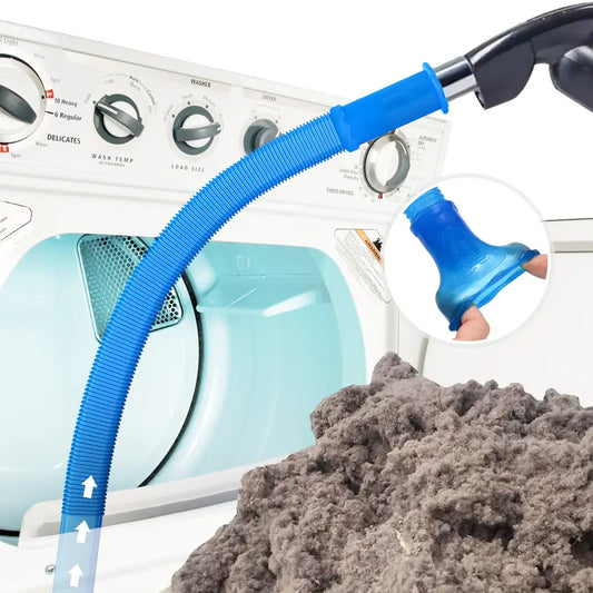 🔥Last Day Sale! 80% OFF!🔥||Sealegend Dryer Vent Cleaner kit Dryer Lint Vacuum Attachment with Stretch Universal Connector, Dryer Vent Cleaning Tool Vacuum Hose Lint Remover, Blue
