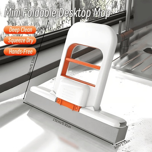 🔥Last Day Sale! 80% OFF!🔥|| 🧼🫧Mini Foldable Desktop Mop –  Mop for Wet & Dry