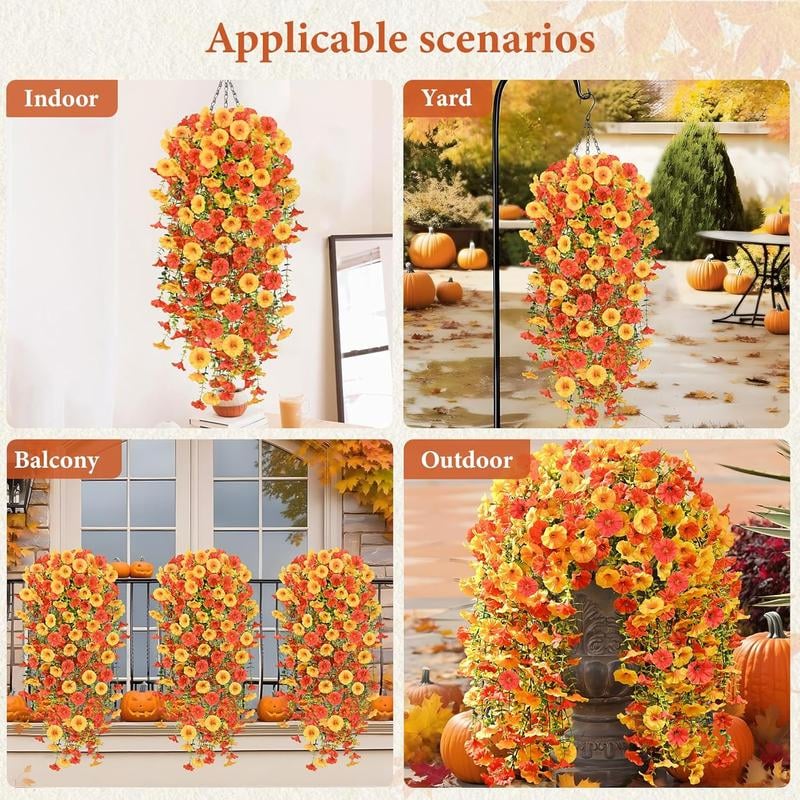 🔥Last Day Sale! 80% OFF!🔥||UV Resistant Fall Artificial Hanging Flowers