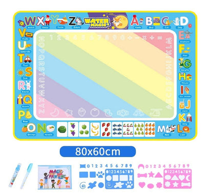 🔥Last Day Sale! 80% OFF!🔥||Water Doodle Mat .Aqua Painting Drawing Mat Mess Free Learning Toy Mat