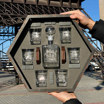 🔥Last Day Sale! 80% OFF!🔥||Whiskey Decanter Set. Personalized Whiskey Gift. Christmas Gift. Bourbon Whiskey. For Whiskey Lovers